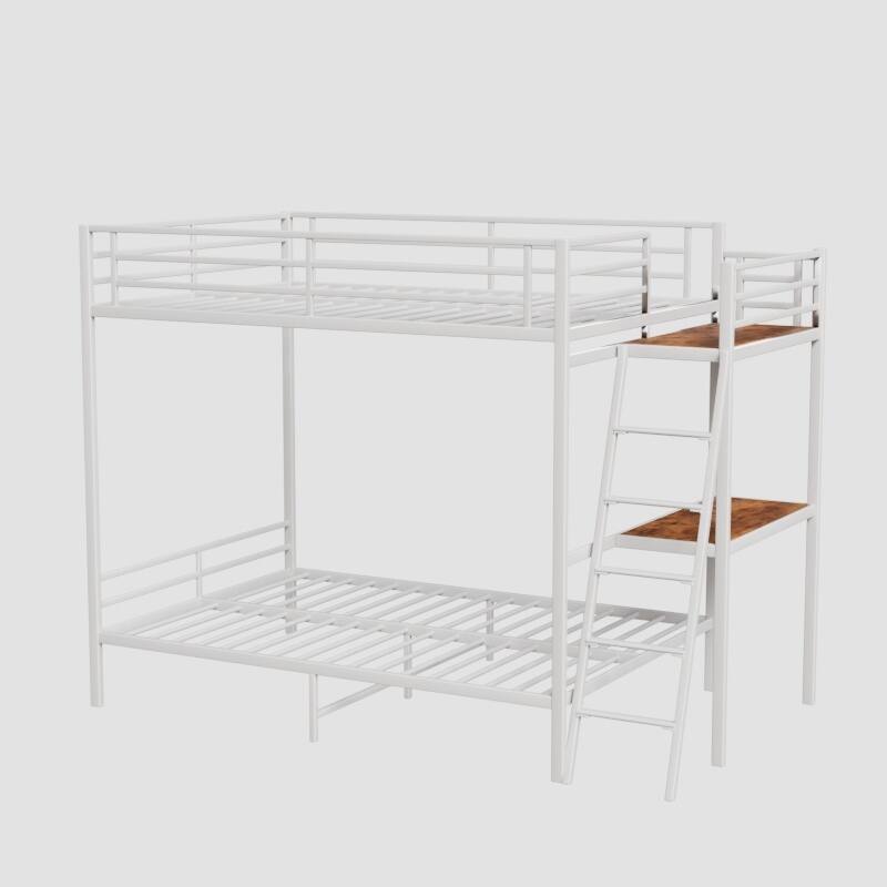 Full size bunk bed with LED light and Charging socket