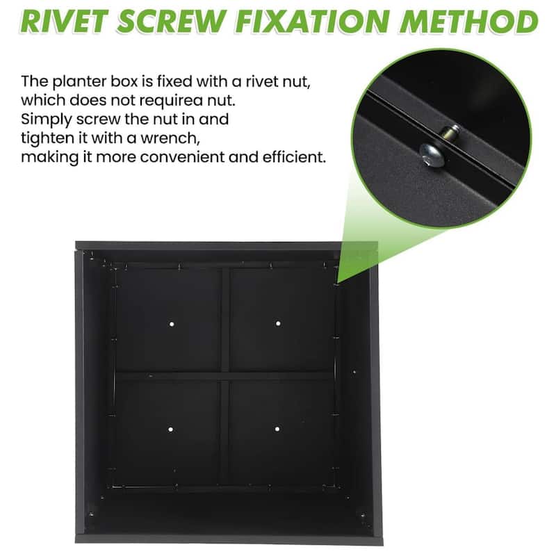 26x26x26 Inch Vertical Garden Planter, Planter Box for Patio, Balcony, Garden Plants