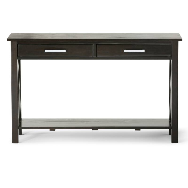 WYNDENHALL Waterloo SOLID WOOD 47 inch Wide Contemporary Console Sofa Table - 47.4 Inches wide