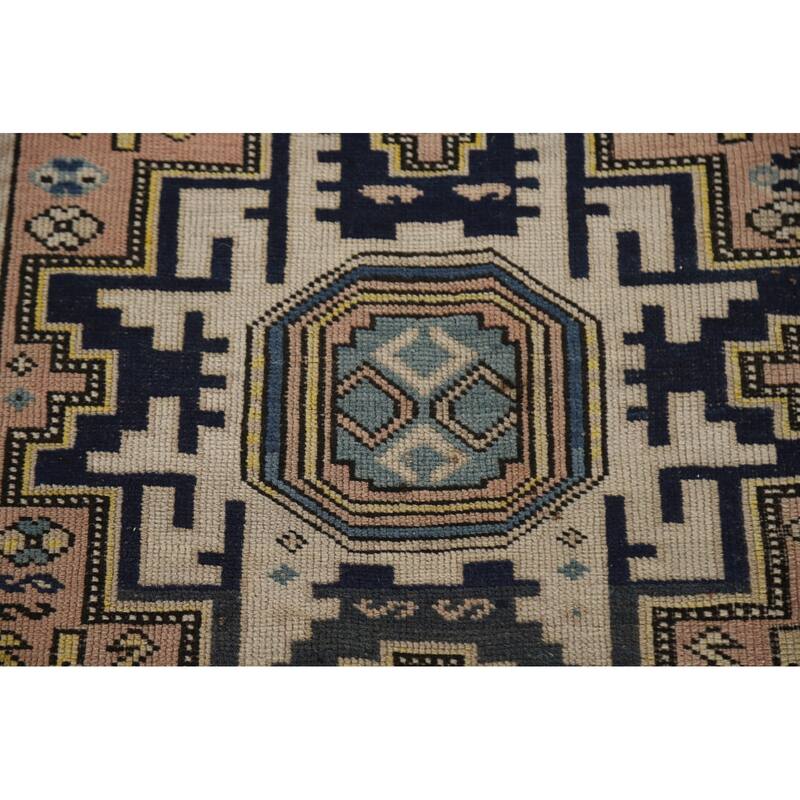 Pre-1900 Antique Shirvan Accent Rug Hand-Knotted Wool Carpet - 3'3"x 5'5"