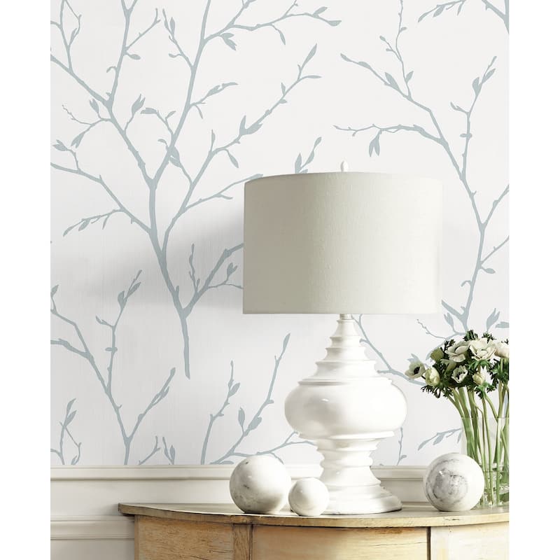 Seabrook Designs Branching Out Stringcloth Unpasted Wallpaper