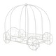 preview thumbnail 1 of 9, DHP Princess Carriage Twin Metal Bed White.