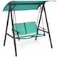 Gymax 2-Person Outdoor Patio Porch Swing Chair w/ Adjustable Canopy