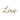Gold Resin "Love" Sign