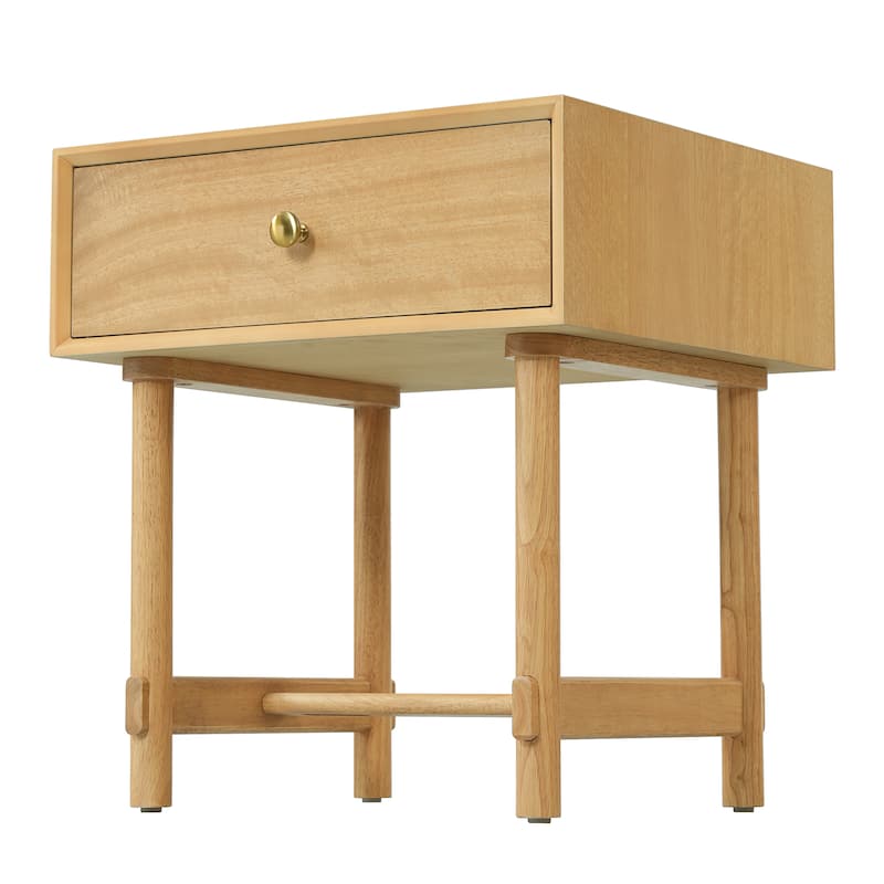 Christopher Knight Home - Mid-Century Mordern Wooden Nightstand with Single Storage Drawer