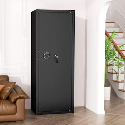 8-10 Rifle Quick Access Gun Safe Cabinet with Keypad for Home Rifle and Pistols