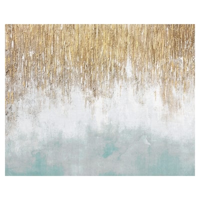 Sage Blue Shimmer by Willowbrook Fine Art Canvas Art Print