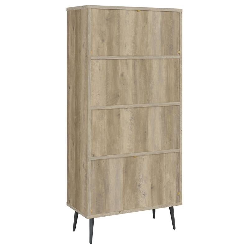 Maeve 70-inch 3-shelf Bookcase with Drawers Distressed Pine - 31.50" x 15.50" x 70.00"