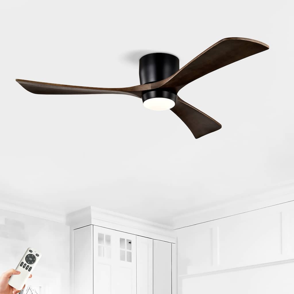 Ceiling Fan with Lights ,3 Wood Blade, 6 Speed Levels Remote Control