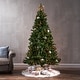 preview thumbnail 1 of 13, Faux Noble Fir 7-foot Christmas Tree by Christopher Knight Home - 48.00" L x 48.00" W x 84.00" H