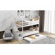 preview thumbnail 4 of 7, Staircase Storage Multifunctional Twin over Twin House Bunk Bed with Staircase and Storage