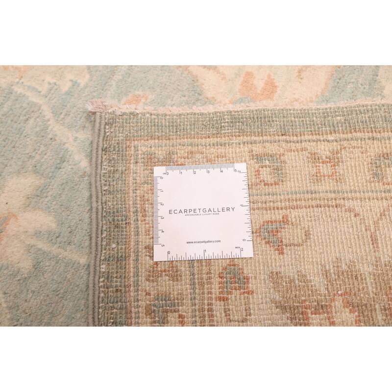 ECARPETGALLERY Hand-knotted Peshawar Oushak Teal Wool Rug - 6'0 x 9'0