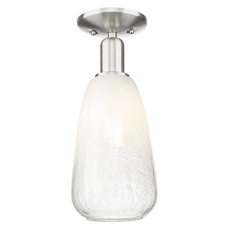 Innovations Lighting 716-1C-G480-6OP Brookhaven Almond 6" Wide - Brushed Satin Nickel