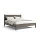preview thumbnail 10 of 12, Queen-size Mid-century Modern Wood Paneled Platform Bed Grey