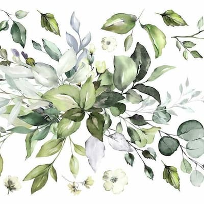 RoomMates Watercolor Floral Arrangement P&S Giant Wall Decals
