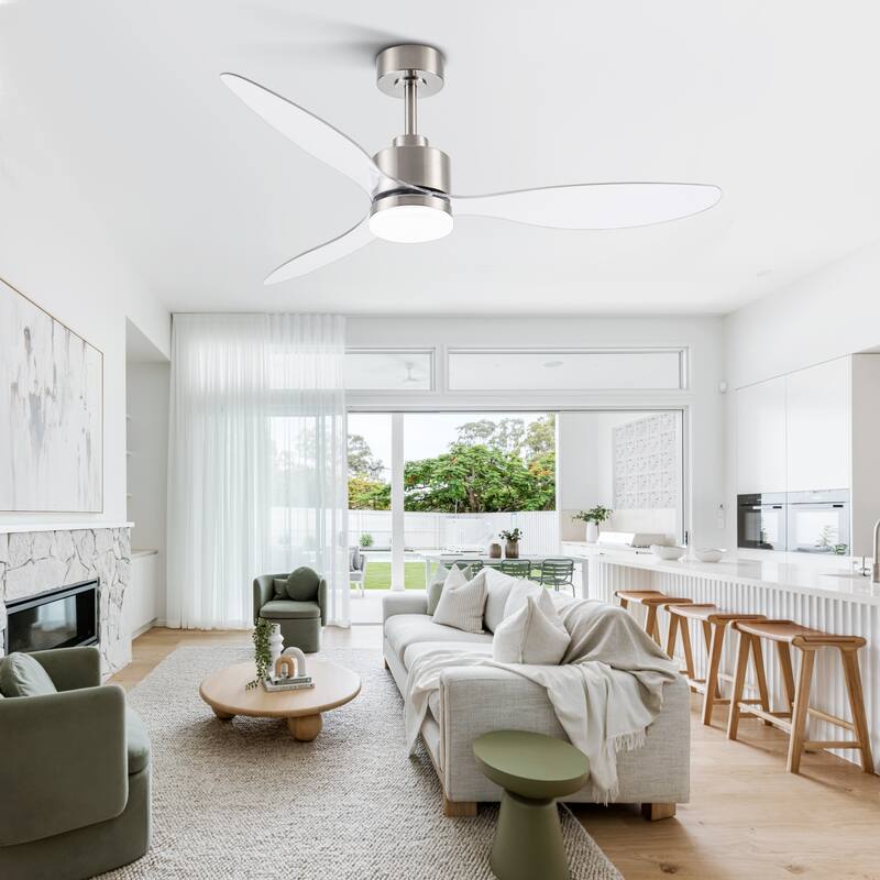 52 Inch LED Ceiling Fan with Lights Remote(3-Blade) - On Sale ...
