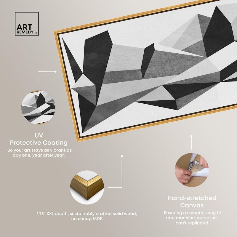Geometric Panoramic Canvas by Art Remedy