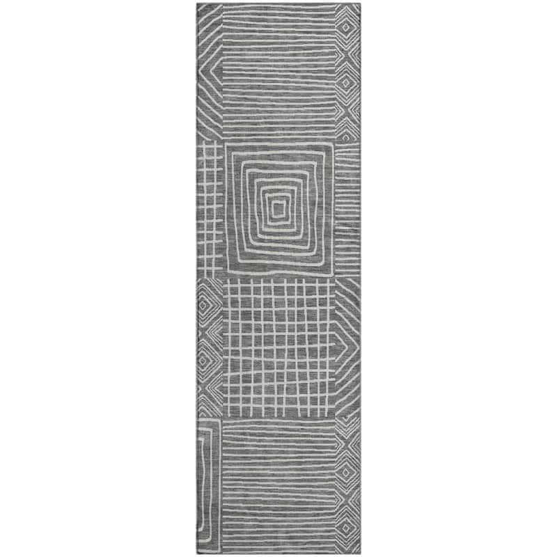 Premium Washable Super Soft Geo Motif Mayfield Rug