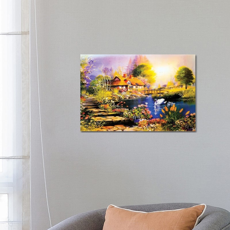 iCanvas "Landscape Painting" by vasmedia Canvas Print - 18x26x1.5