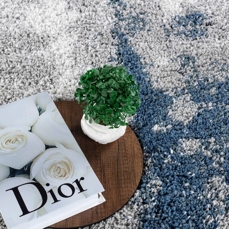 Noori Rug Lux Clark Abstract Modern 2-inch Thick Shag Rug