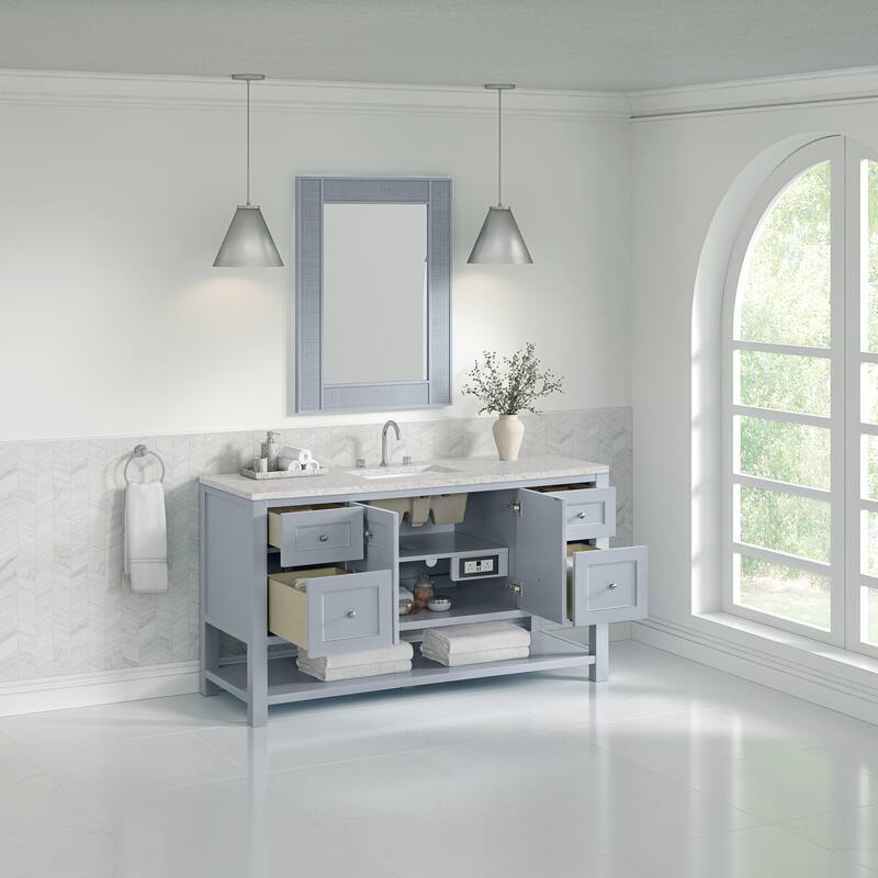 Breckenridge 60" Single Vanity, Serenity Blue