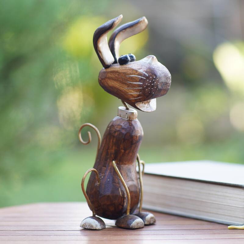 Novica Handmade My Best Friend Wood Statuette