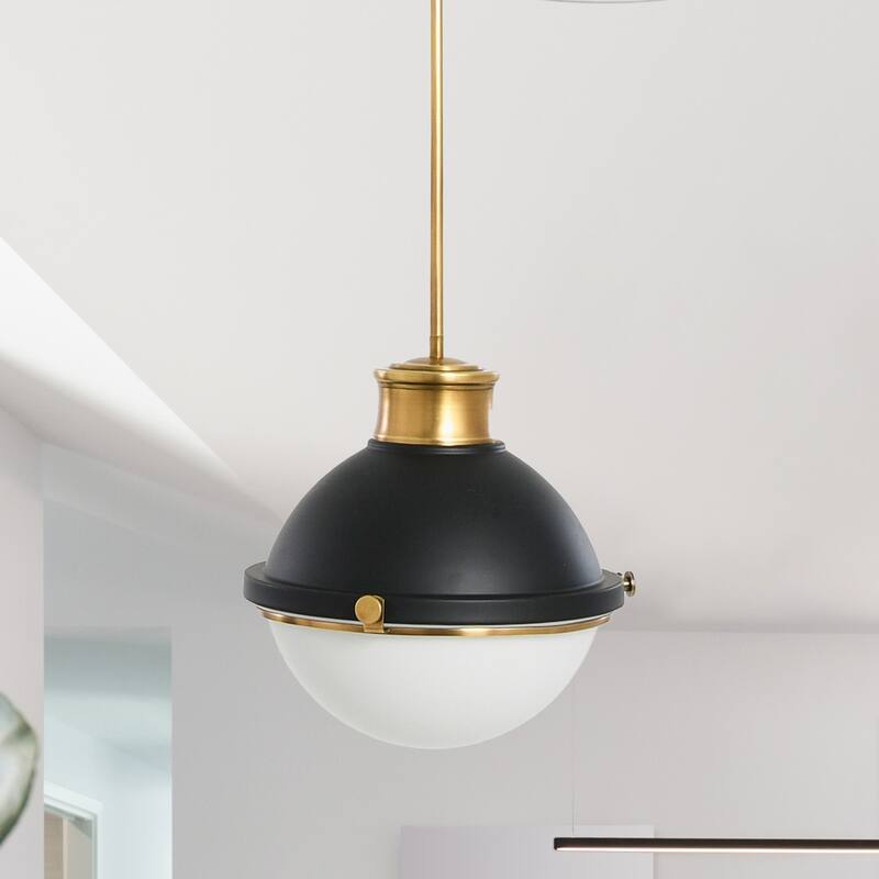 Robert Stevenson Lighting Cameron - Metal and Glass Ceiling Light