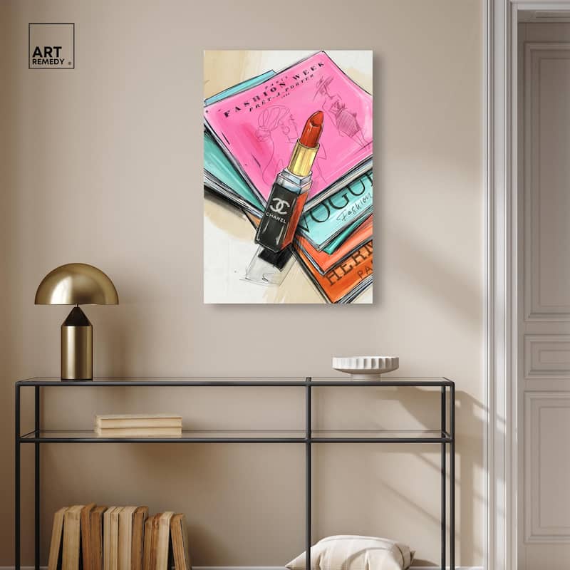 Fashion Sketches Canvas by Art Remedy, Gallery Wrapped