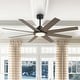 preview thumbnail 2 of 15, 60" Farmhouse Large Windmill Dimmable Ceiling Fan with Light and Remote