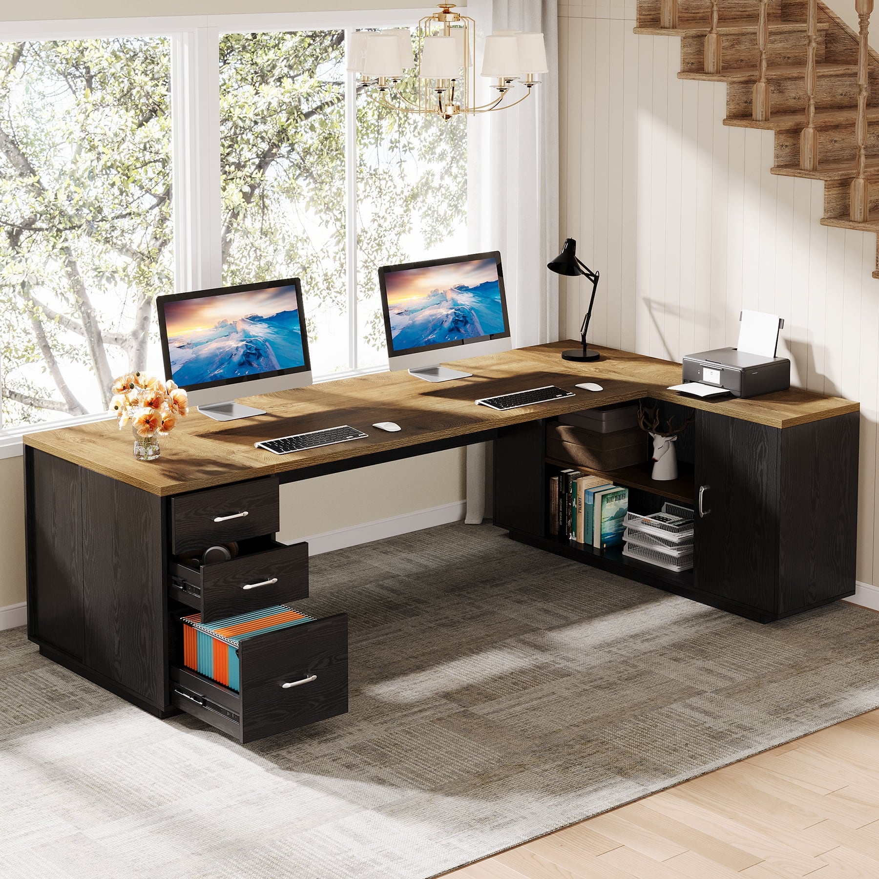 Option LightBrown+Black