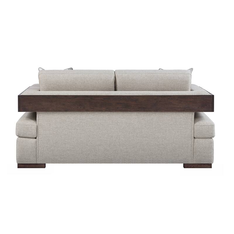 Harding Walnut Track Armrest Loveseat