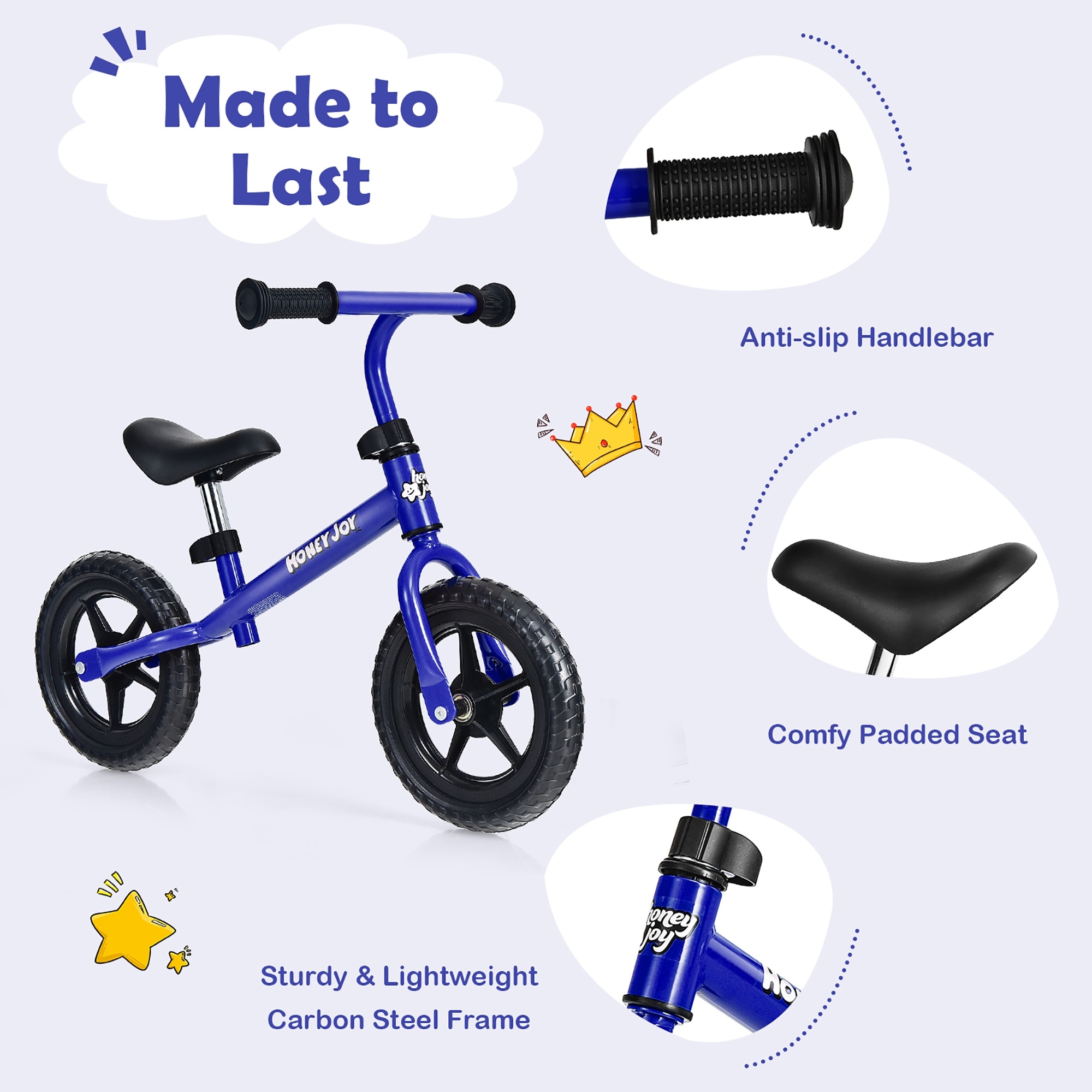 Kids Balance Bike No Pedal Training Bicycle - Bed Bath & Beyond