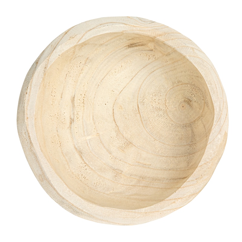 Paulownia Footed Wood Bowl