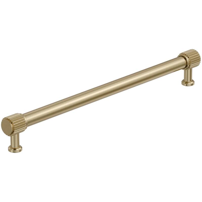 Amerock BP37808 Farewind 10-1/16" Center to Center Fluted Bar Cabinet - Golden Champagne