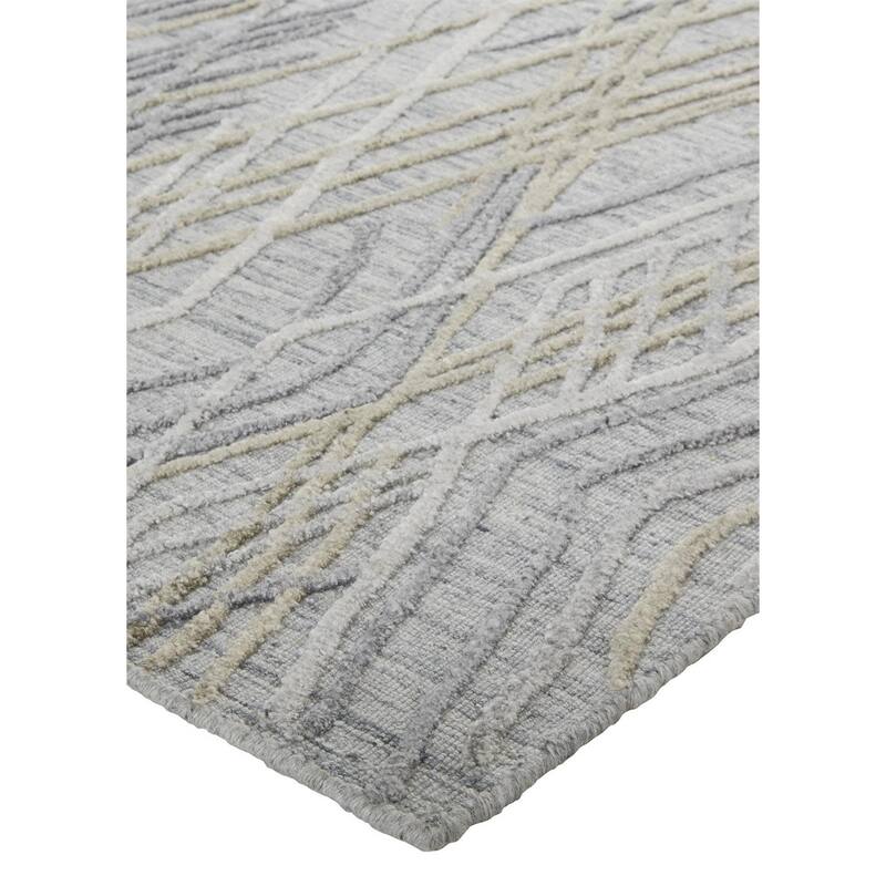 Grand Bazaar Huntley Hand Woven Abstract Modern Area Rug