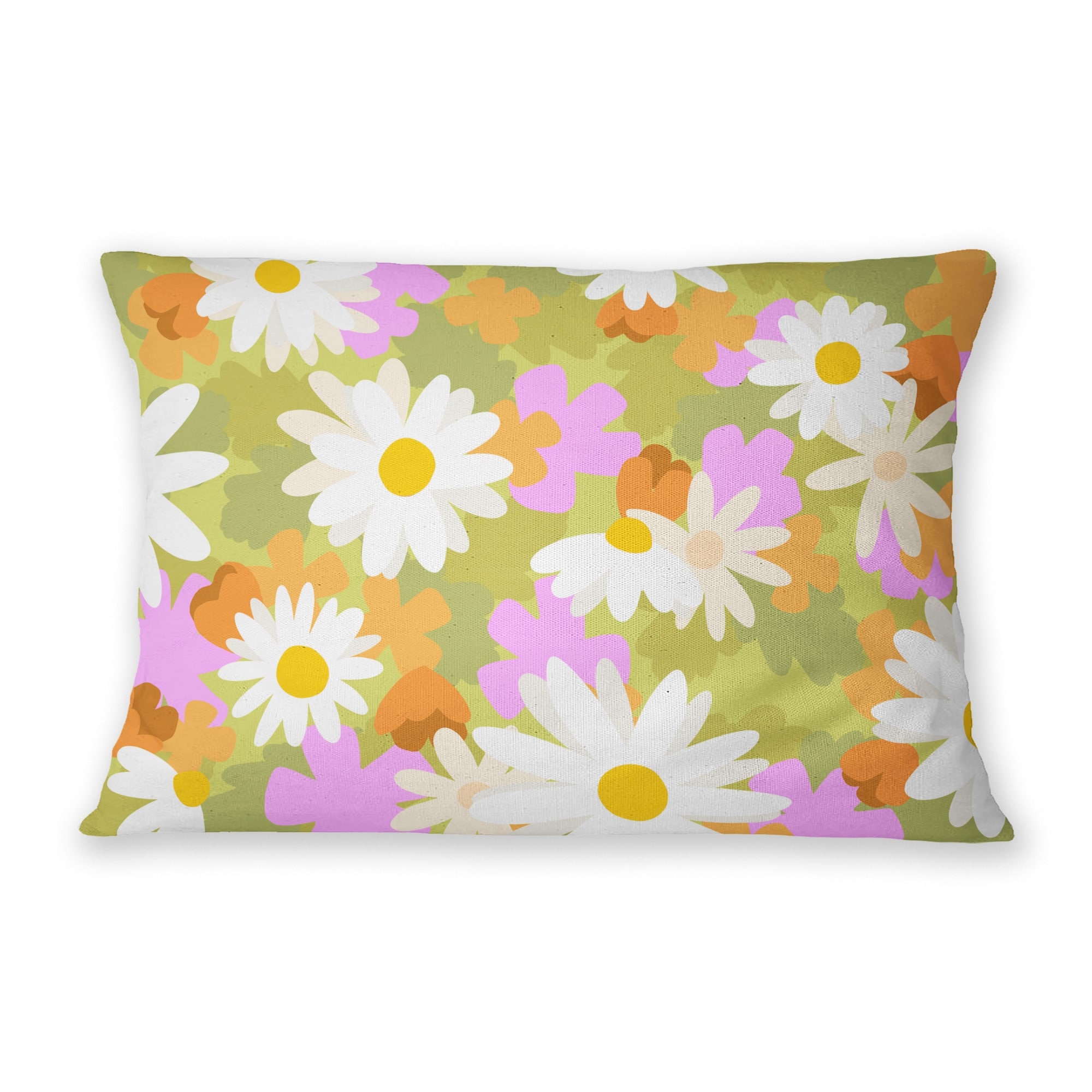 Chartreuse lumbar pillow best sale