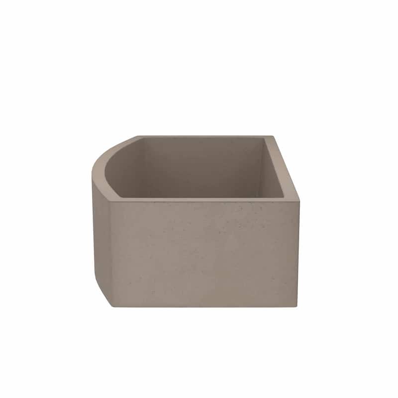 Farmhouse Quartet 33-inch NativeStone Curved Kitchen Sink - 33" x 20.5" x 10.25"