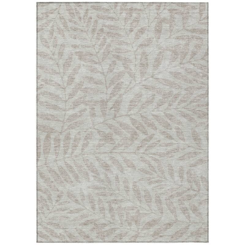 HomeRoots Floral Transitional Rectangle Outdoor Rug