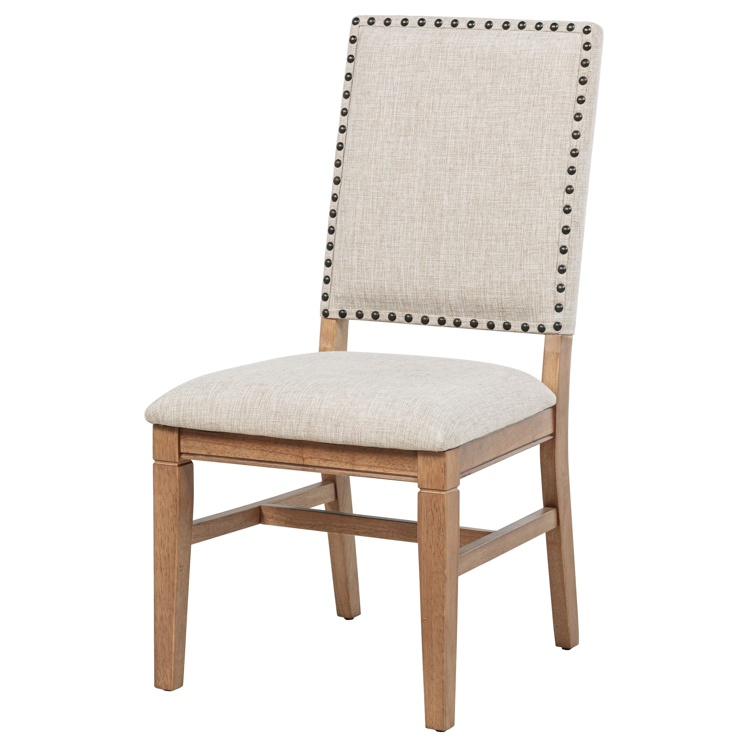 Carlos Beige Upholstered Dining Side Chair(Only Dining Chairs)