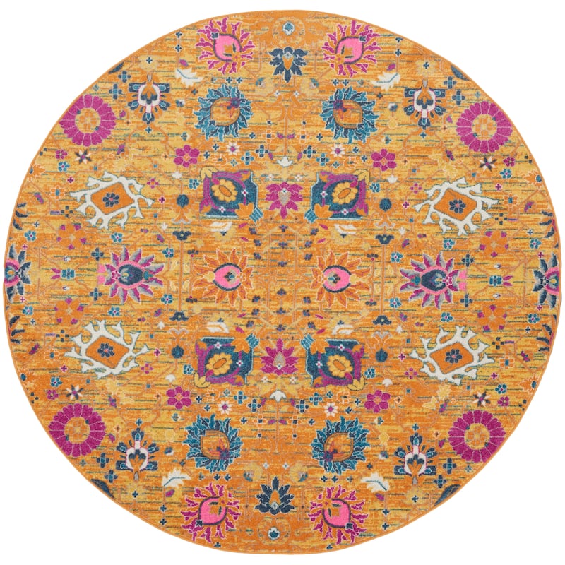 Nourison Passion Boho French Country Floral Area Rug.