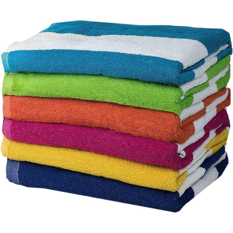 Copa Cabana 6- Piece 100 Cotton Beach Towel Multi Color - 30"x60"