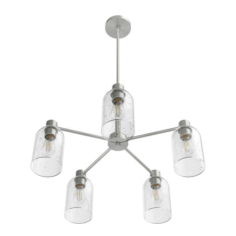 Hunter Lochemeade 5 Light Chandelier - Dining Room, Living Room, Entry - Modern Farmhouse, Industrial, Contemporary