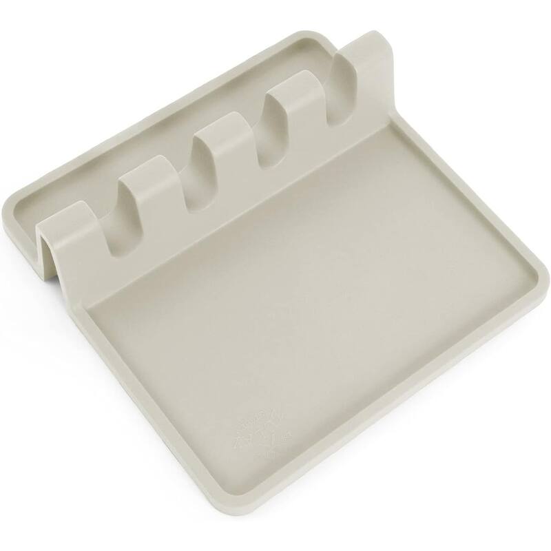 Zulay Kitchen Silicone Utensil Rest with Drip Pad