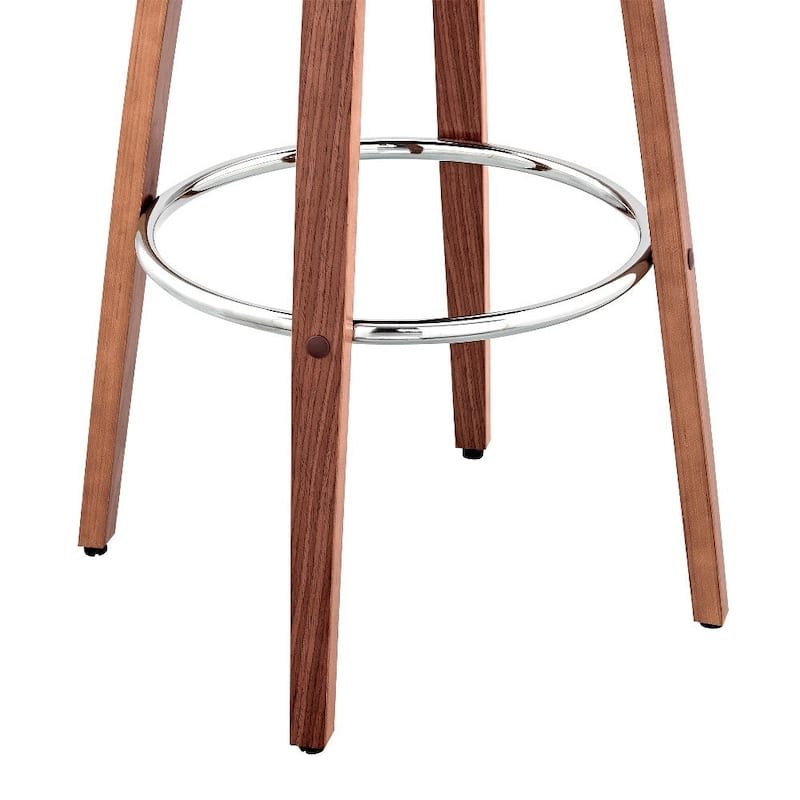 26 Inch Leatherette Barstool with Curved Back - 20 L x 20 W x 36 H Inches