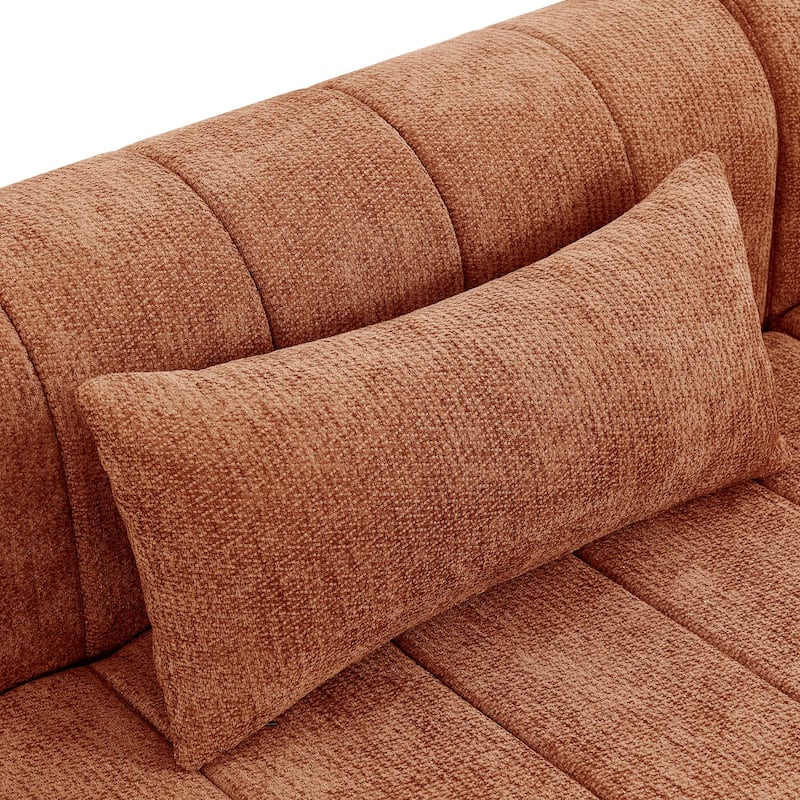 Christopher Knight Home - Modular Polyester Upholstered Sectional Sofa with 4-Piece Compressed Sponge - 145.5"