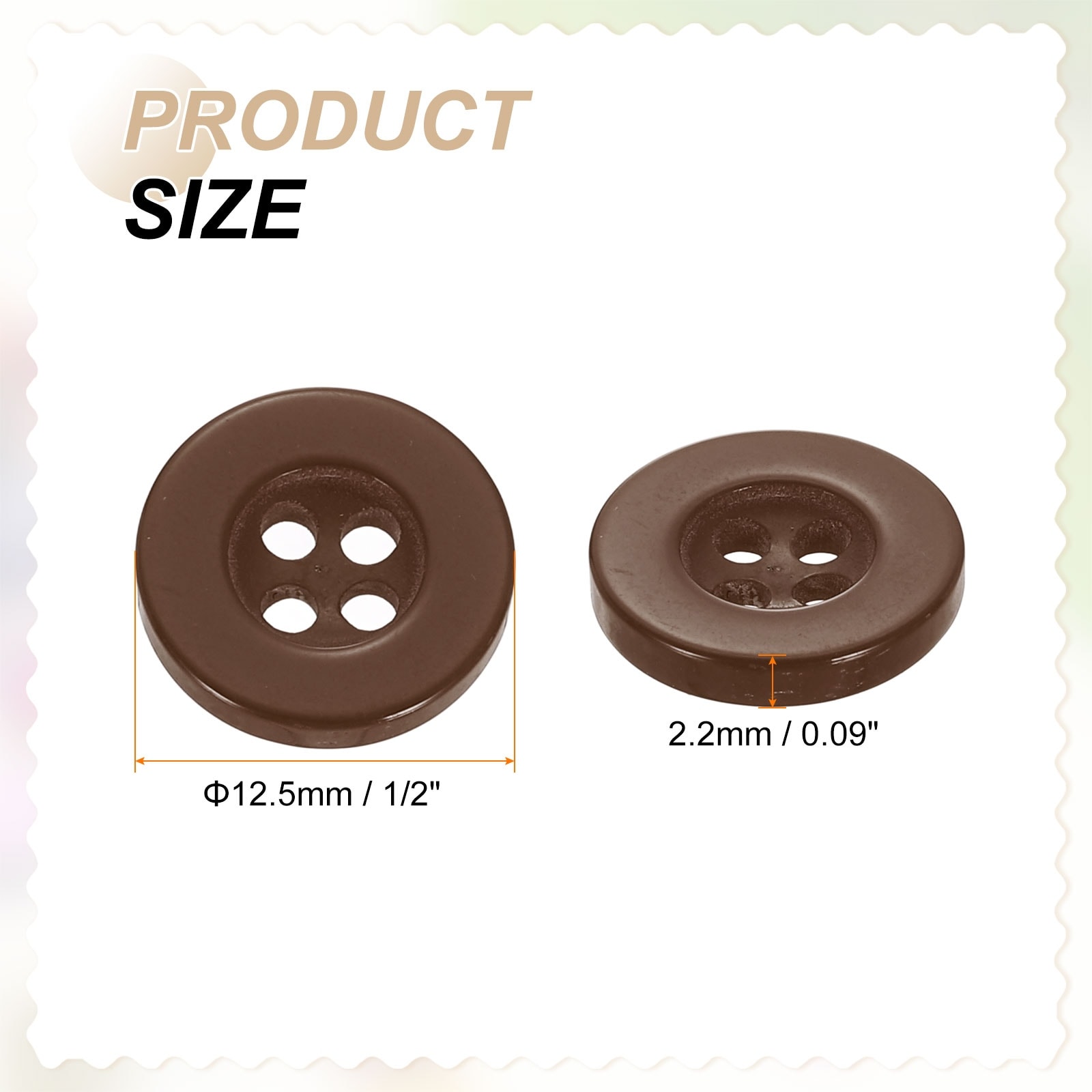 Sewing Buttons Resin Round Flat Craft Replacement Buttons for Sewing Clothing