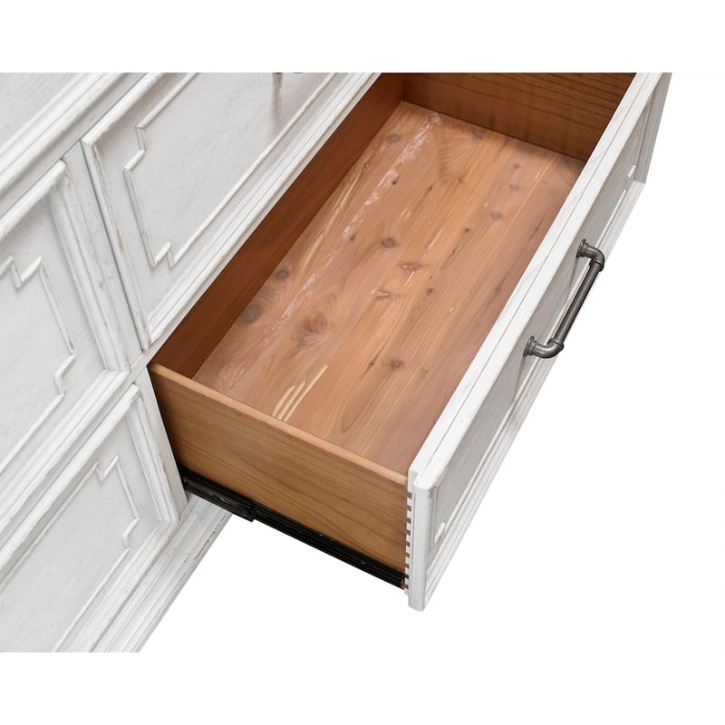Clara 7-Drawer Dresser, White Mist
