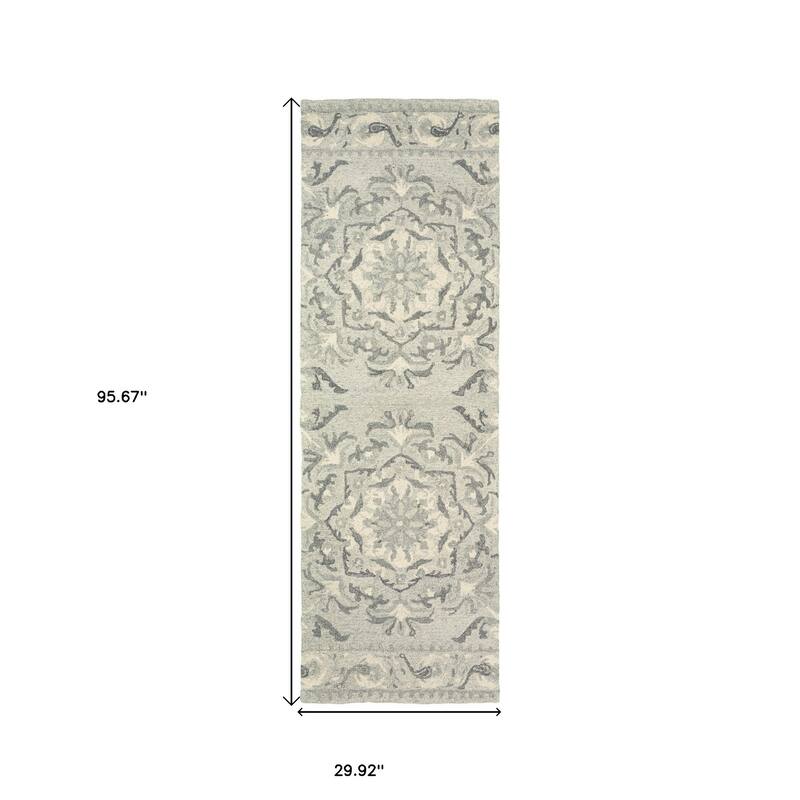 HomeRootsFloral Scandinavian Rectangle Area Rug