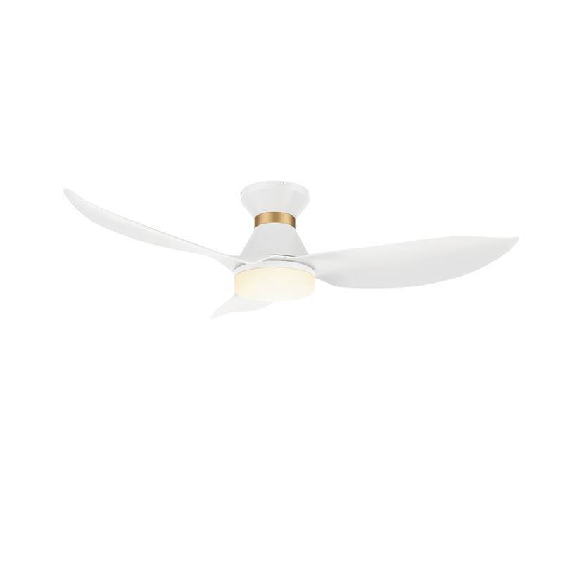 CARRO 45" ABS 3-Blade Indoor Smart Ceiling Fan with LED Light and Remote