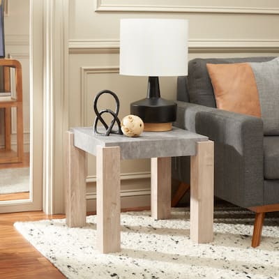 SAFAVIEH Home Collection Coromio End Table - 21" W x 21" D x 20" H